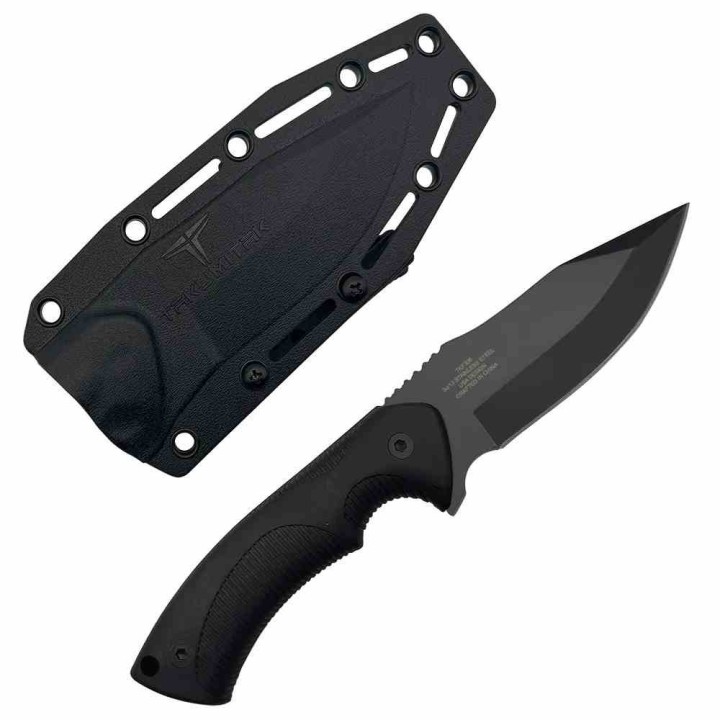 Couteau Takumitak Fit Lame Clip Point Acier 3Cr13 Manche FRN Étui FRN TKF306 - Livraison Gratuite