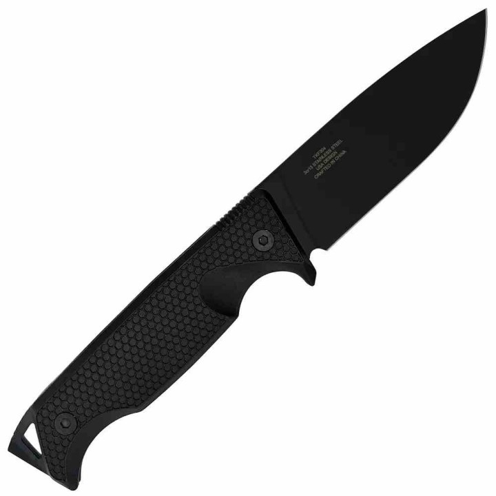Couteau Takumitak Easy Night Lame Drop Point Acier 3Cr13 Manche FRN Étui FRN TKF304 - Livraison Gratuite