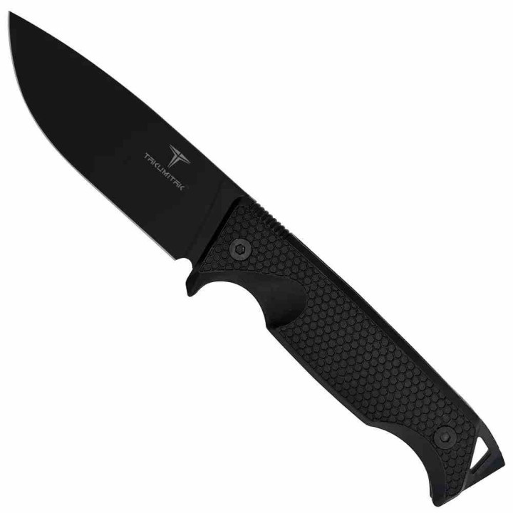 Couteau Takumitak Easy Night Lame Drop Point Acier 3Cr13 Manche FRN Étui FRN TKF304 - Livraison Gratuite