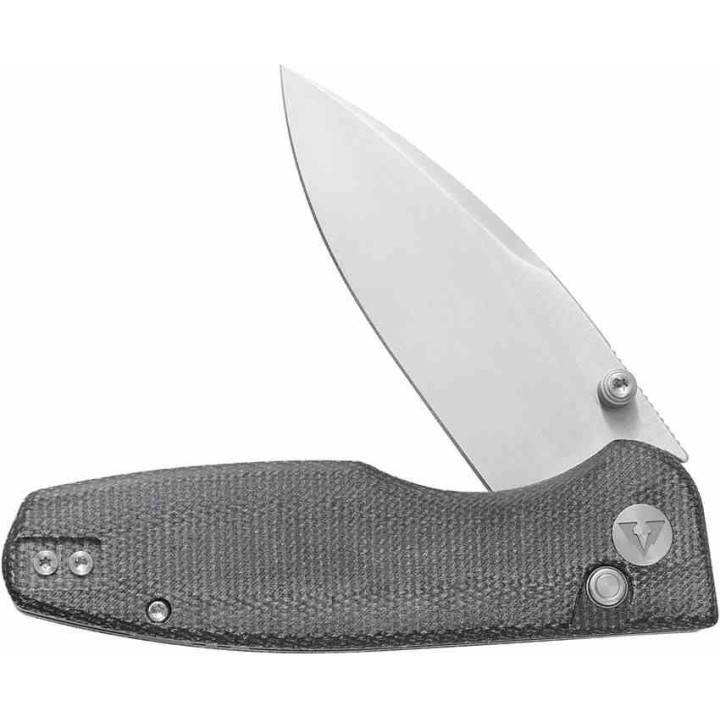 Couteau CMB Predator V3 Black Lame Acier 14C28N Manche Micarta Button Lock IKBS CMB19C - Livraison Gratuite