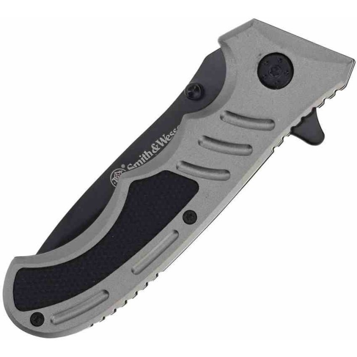 Couteau Smith&Wesson Extreme Ops Lame Acier 7Cr17MoV Serr Manche Alu Linerlock SW1207131 - Livraison Gratuite
