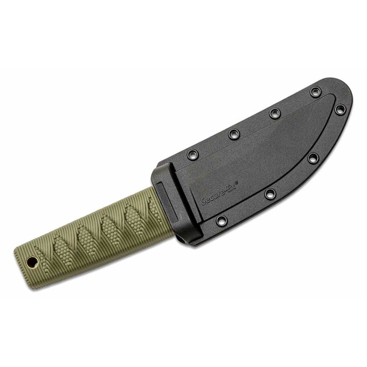 Couteau Cold Steel Kyoto II OD Green Lame Straight Back Acier 8Cr13MoV Manche Kray-Ex CS17DBODSW - Livraison Gratuite