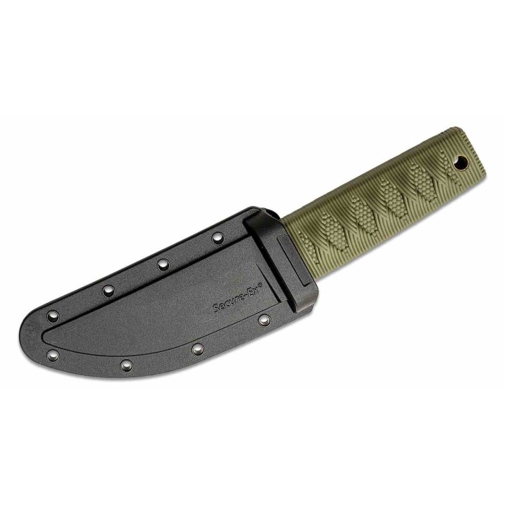 Couteau Cold Steel Kyoto II OD Green Lame Straight Back Acier 8Cr13MoV Manche Kray-Ex CS17DBODSW - Livraison Gratuite