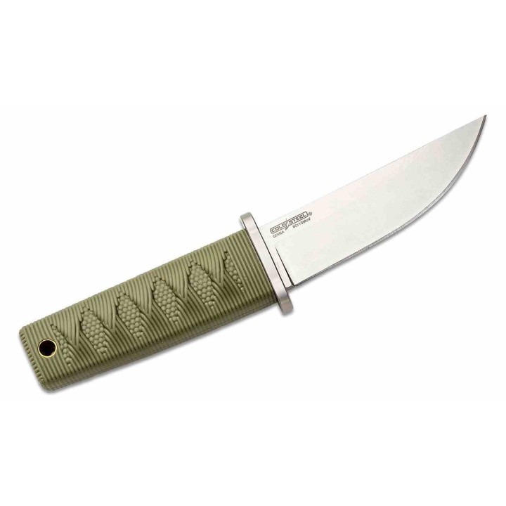 Couteau Cold Steel Kyoto II OD Green Lame Straight Back Acier 8Cr13MoV Manche Kray-Ex CS17DBODSW - Livraison Gratuite