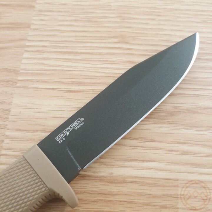 Couteau Cold Steel SRK FDE Compact Survival Rescue Lame Acier SK-5 Manche Kray-Ex Etui CS49LCKDDEBK - Livraison Gratuite