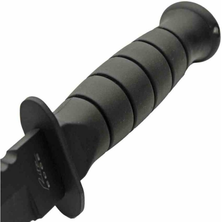 Lot de 2 Couteau Tactical Dague Serr Lame Acier 3Cr13 Manche Caoutchouc Etui Nylon CN211627 - Livraison Gratuite