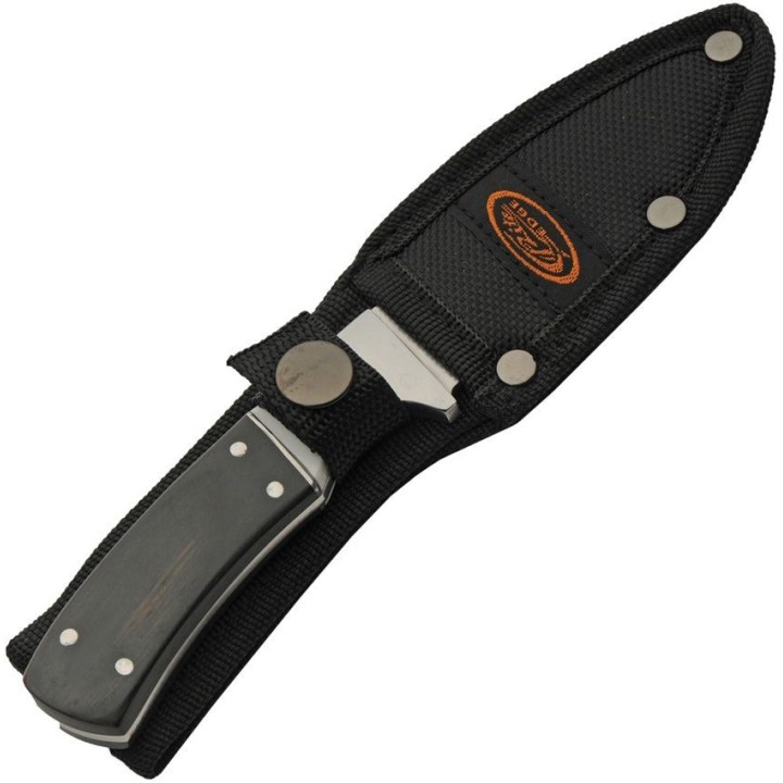 Couteau Skinner Guthook Rite Edge Lame Acier 3Cr13 Manche Bois Etui Nylon CN211629BK - Livraison Gratuite
