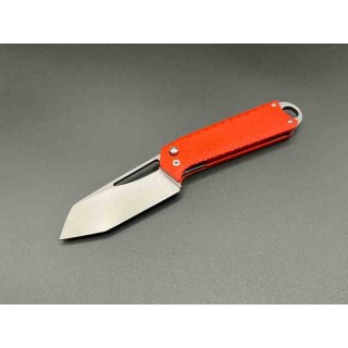 Couteau Ketuo Ventr Orange Lame Tanto Acier 14C28N Manche G10 Button/Linerlock KETM017 - Livraison Gratuite