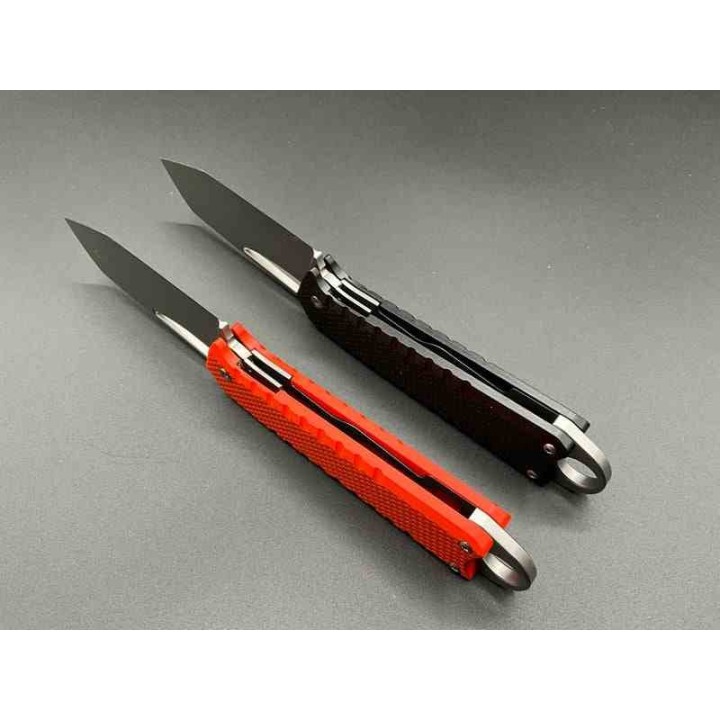 Couteau Ketuo Ventr Orange Lame Tanto Acier 14C28N Manche G10 Button/Linerlock KETM017 - Livraison Gratuite