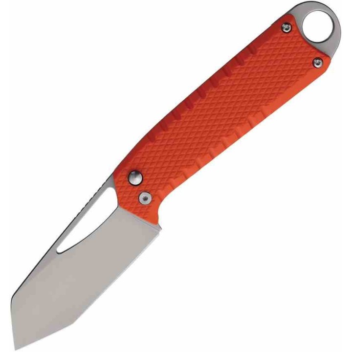 Couteau Ketuo Ventr Orange Lame Tanto Acier 14C28N Manche G10 Button/Linerlock KETM017 - Livraison Gratuite