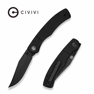 Couteau CIVIVI Clingman Black Lame Clip Point Acier Nitro-V Manche G-10 IKBS Liner Lock CIVC230651 - Livraison Gratuite