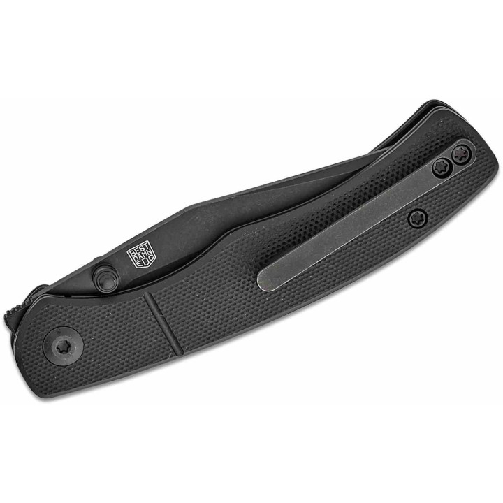 Couteau CIVIVI Clingman Black Lame Clip Point Acier Nitro-V Manche G-10 IKBS Liner Lock CIVC230651 - Livraison Gratuite