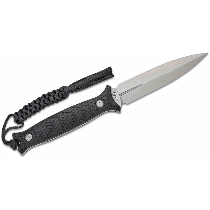 Couteau CIVIVI Perfrico Black Lame Dague Acier 14C28N Manche G-10 Étui Kydex CIVC230261 - Livraison Gratuite