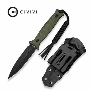 Couteau CIVIVI Perfrico OD Green Lame Dague Acier 14C28N Manche G-10 Étui Kydex CIVC230262 - Livraison Gratuite