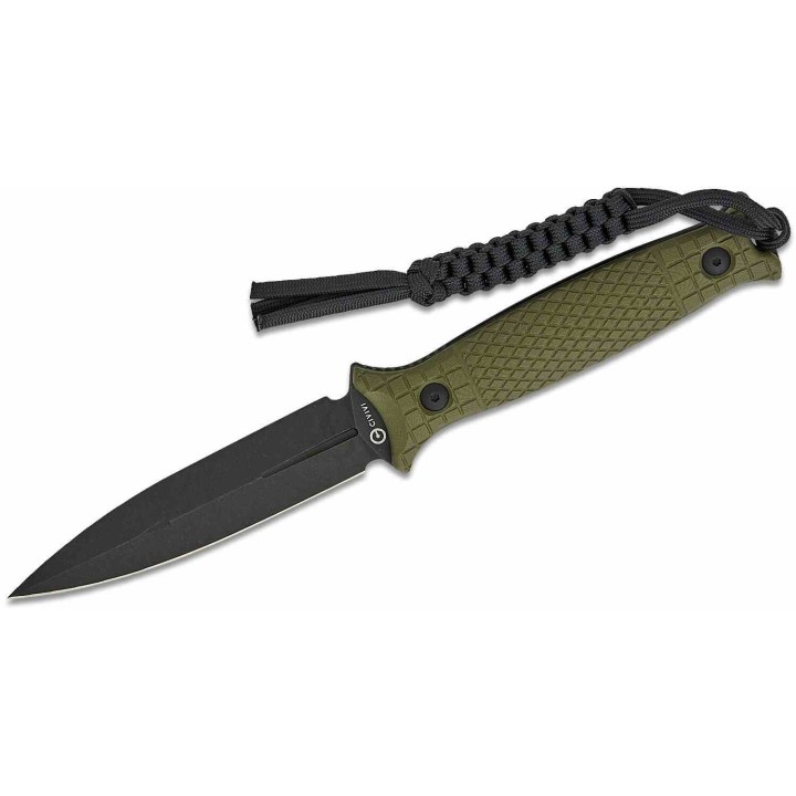 Couteau CIVIVI Perfrico OD Green Lame Dague Acier 14C28N Manche G-10 Étui Kydex CIVC230262 - Livraison Gratuite