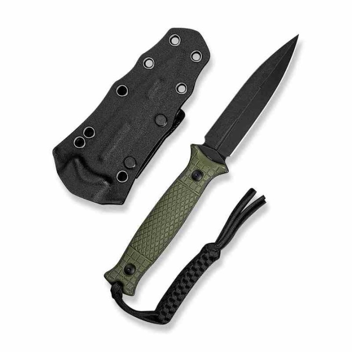 Couteau CIVIVI Perfrico OD Green Lame Dague Acier 14C28N Manche G-10 Étui Kydex CIVC230262 - Livraison Gratuite