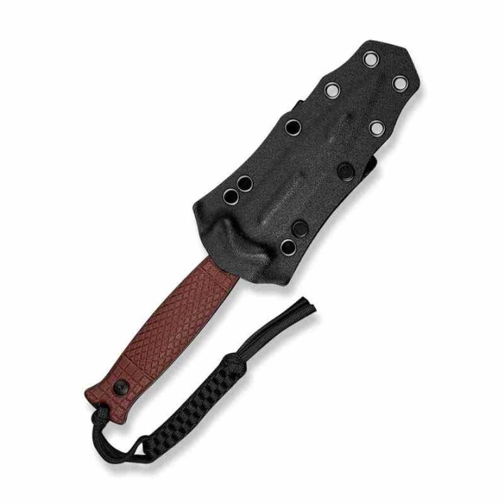 Couteau CIVIVI Perfrico Burgundy Lame Dague Acier 14C28N Manche G-10 Étui Kydex CIVC230263 - Livraison Gratuite