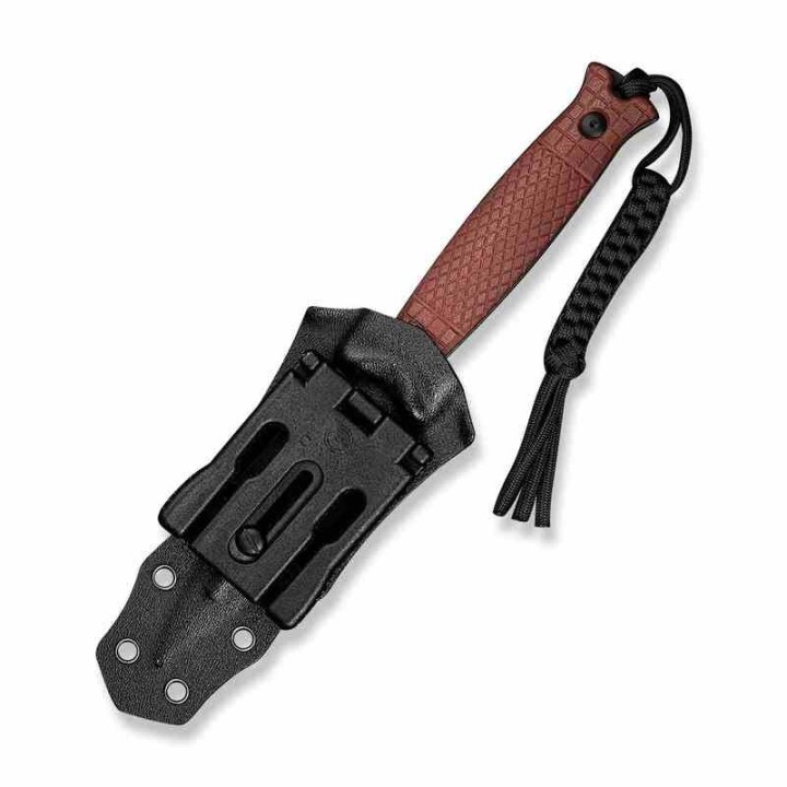 Couteau CIVIVI Perfrico Burgundy Lame Dague Acier 14C28N Manche G-10 Étui Kydex CIVC230263 - Livraison Gratuite
