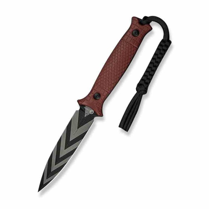 Couteau CIVIVI Perfrico Burgundy Lame Dague Acier 14C28N Manche G-10 Étui Kydex CIVC230263 - Livraison Gratuite