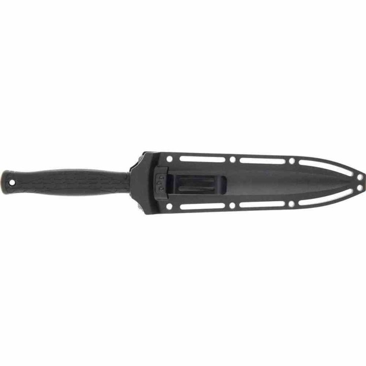 Couteau Schrade Delta Class Needle Magnum Lame Dague Acier AUS-8 Manche Overmold Noir Etui SCH1182515 - Livraison Gratuite