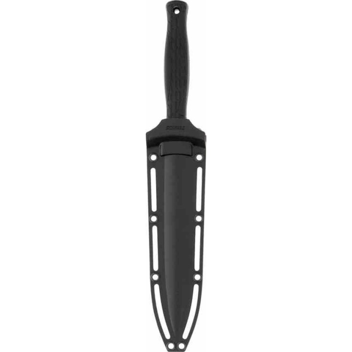 Couteau Schrade Delta Class Needle Magnum Lame Dague Acier AUS-8 Manche Overmold Noir Etui SCH1182515 - Livraison Gratuite