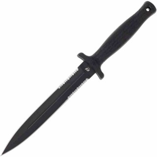 Couteau Schrade Delta Class Needle Magnum Lame Dague Acier AUS-8 Manche Overmold Noir Etui SCH1182515 - Livraison Gratuite