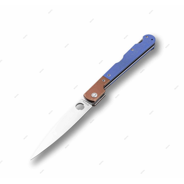 Couteau Daggerr Knives Corso Blue Lame Spear Point Acier VG-10 Manche Micarta Lockback Clip DGR2303MBLS - Livraison Gratuite