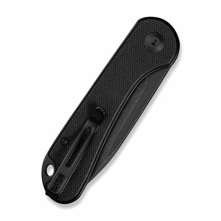 Couteau CIVIVI Elementum Slipjoint Black Lame Drop Point Acier 14C28N Manche G10 Clip CIVC18062AJ1 - Livraison Gratuite
