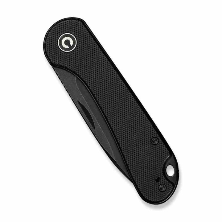 Couteau CIVIVI Elementum Slipjoint Black Lame Drop Point Acier 14C28N Manche G10 Clip CIVC18062AJ1 - Livraison Gratuite
