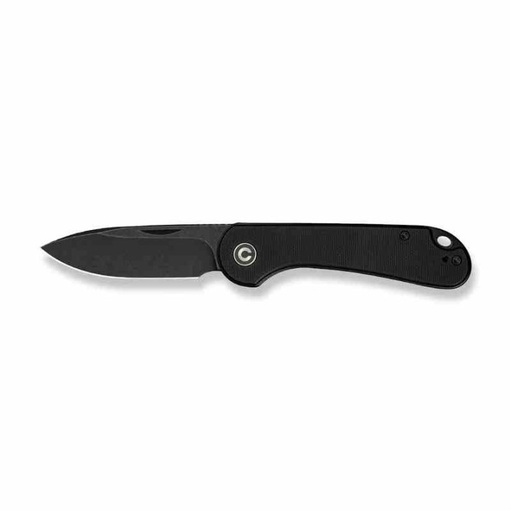 Couteau CIVIVI Elementum Slipjoint Black Lame Drop Point Acier 14C28N Manche G10 Clip CIVC18062AJ1 - Livraison Gratuite