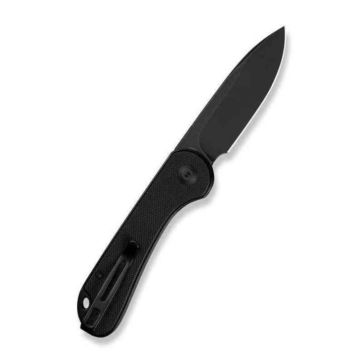 Couteau CIVIVI Elementum Slipjoint Black Lame Drop Point Acier 14C28N Manche G10 Clip CIVC18062AJ1 - Livraison Gratuite