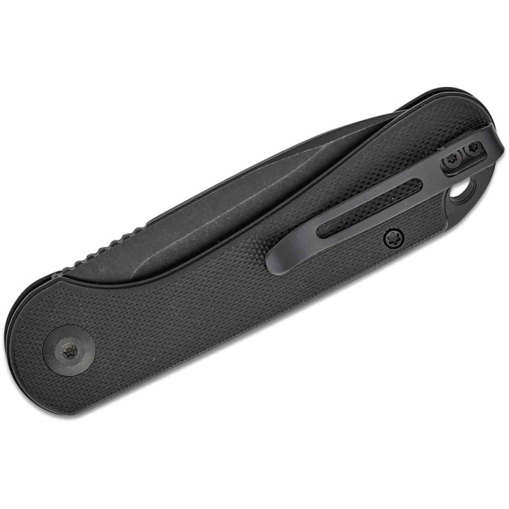 Couteau CIVIVI Elementum Slipjoint Black Lame Drop Point Acier 14C28N Manche G10 Clip CIVC18062AJ1 - Livraison Gratuite
