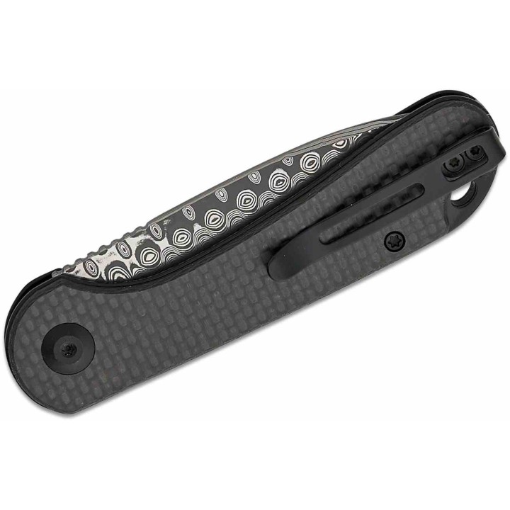 Couteau CIVIVI Elementum Slipjoint Lame Damas Drop Point Manche Fibre de Carbone Clip C18062AJDS1 - Livraison Gratuite