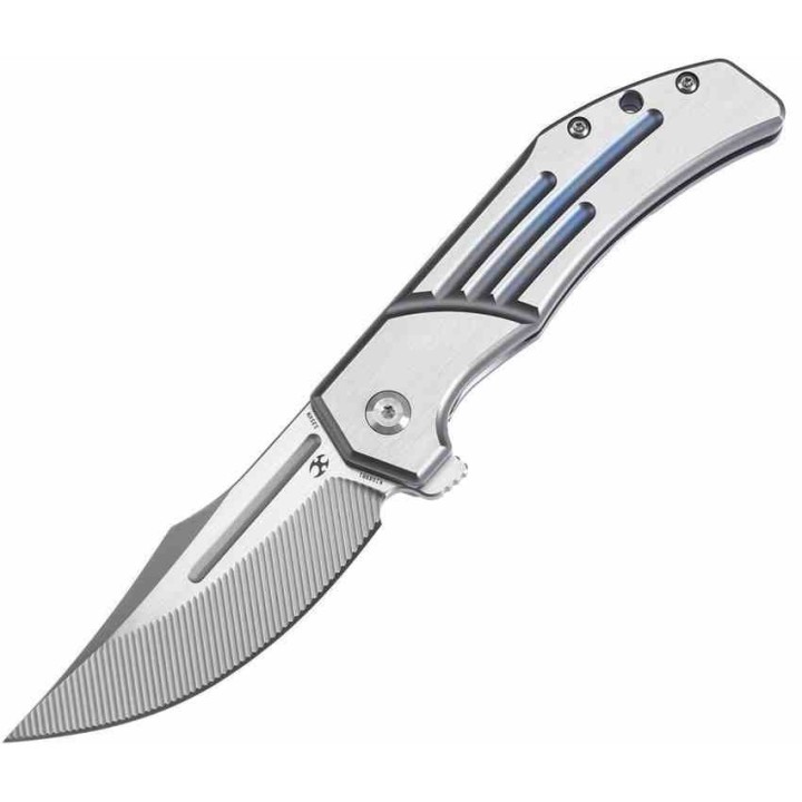 Couteau Kansept Orion Blue Lame Clip Point Acier S35VN Manche Titane Clip Frame Lock K1089B1 - Livraison Gratuite