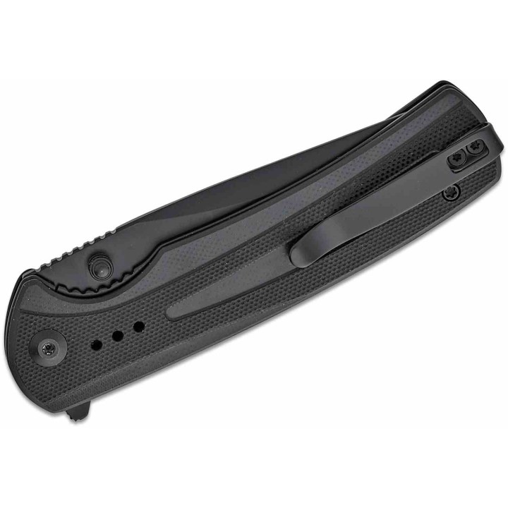 Couteau Sencut Regnator Black Lame Clip Point Acier 9Cr18MoV Manche G10 Linerlock IKBS Clip S240571 - Livraison Gratuite