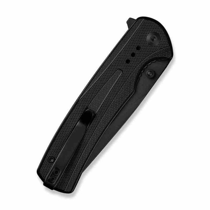 Couteau Sencut Regnator Black Lame Clip Point Acier 9Cr18MoV Manche G10 Linerlock IKBS Clip S240571 - Livraison Gratuite