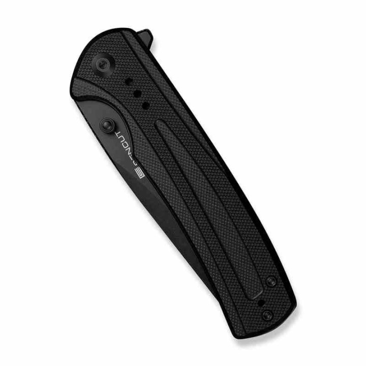 Couteau Sencut Regnator Black Lame Clip Point Acier 9Cr18MoV Manche G10 Linerlock IKBS Clip S240571 - Livraison Gratuite