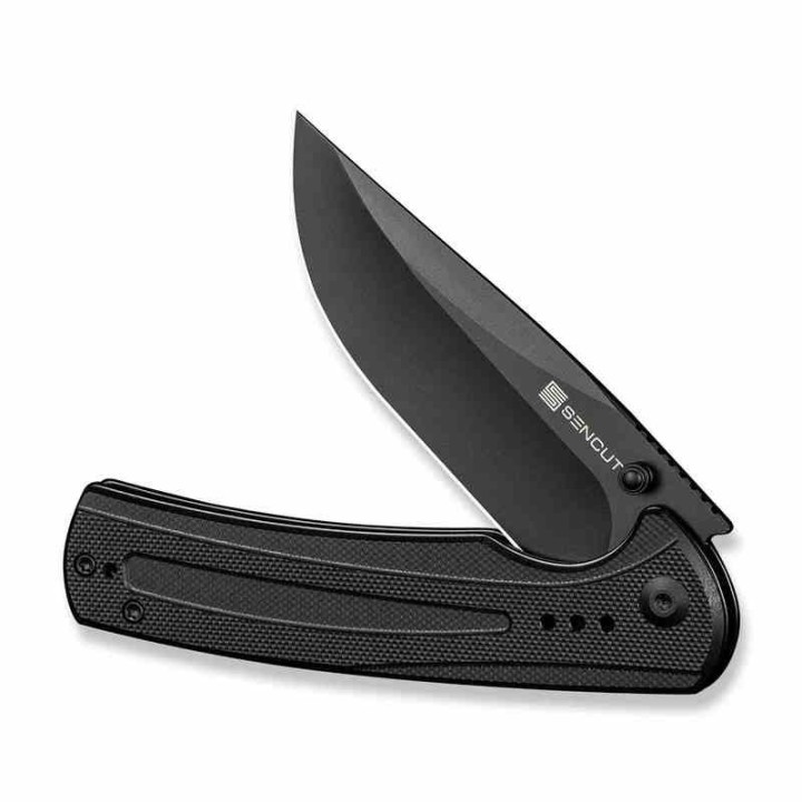 Couteau Sencut Regnator Black Lame Clip Point Acier 9Cr18MoV Manche G10 Linerlock IKBS Clip S240571 - Livraison Gratuite
