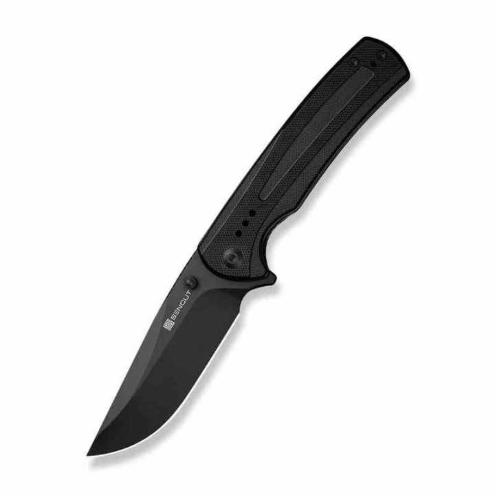 Couteau Sencut Regnator Black Lame Clip Point Acier 9Cr18MoV Manche G10 Linerlock IKBS Clip S240571 - Livraison Gratuite