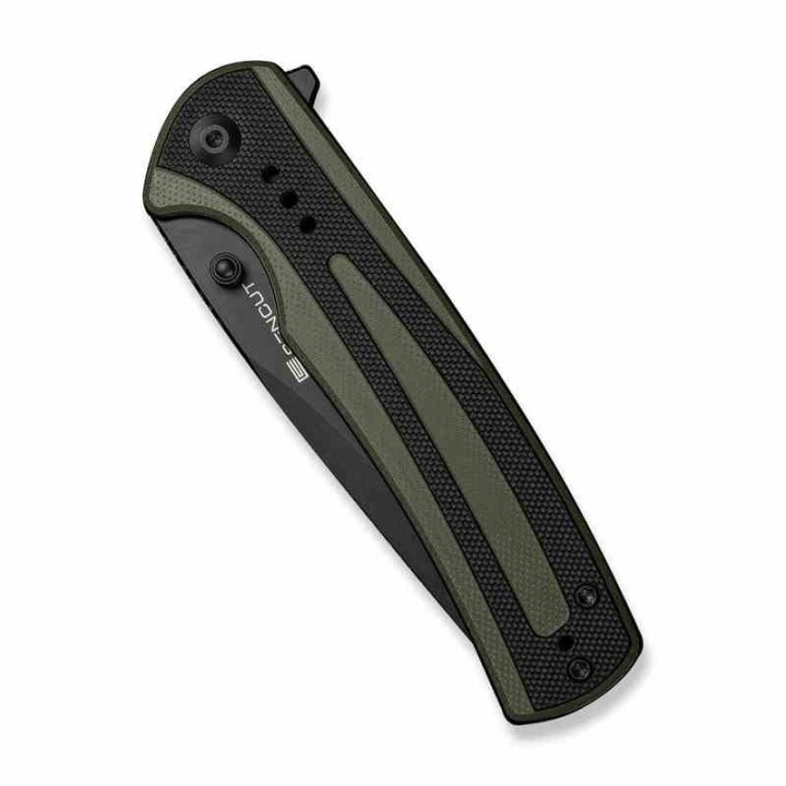 Couteau Sencut Regnator OD/Black Lame Clip Point Acier 9Cr18MoV Manche G10 Linerlock IKBS Clip S240572 - Livraison Gratuite