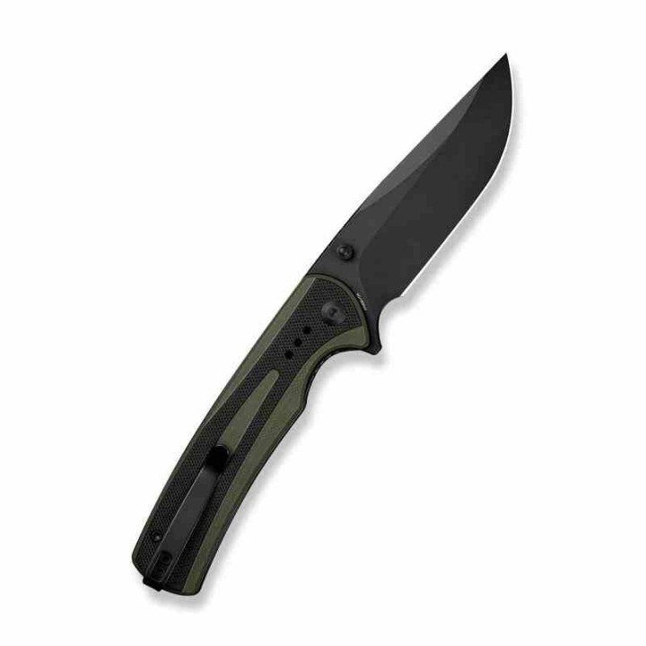 Couteau Sencut Regnator OD/Black Lame Clip Point Acier 9Cr18MoV Manche G10 Linerlock IKBS Clip S240572 - Livraison Gratuite