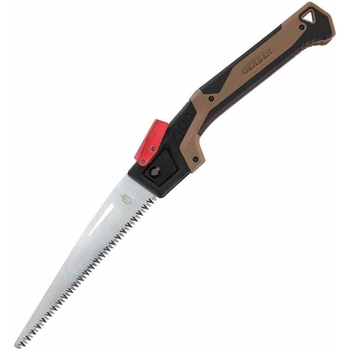 Scie Pliante Gerber Bushcraft Lame Acier Carbone SK5 Manche GFN Coyote Etui Nylon G1067465 - Livraison Gratuite