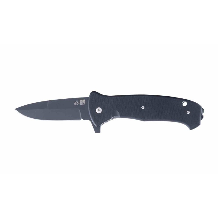 Couteau Al Mar SERE 3 Lame Talon Acier S35VN Manche G10 Noir IKBS Linerlock Clip AMK2216 - Livraison Gratuite