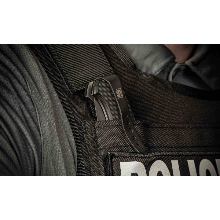 Couteau Al Mar SERE 3 Lame Talon Acier S35VN Manche G10 Noir IKBS Linerlock Clip AMK2216 - Livraison Gratuite