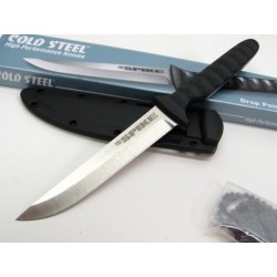 Couteau Cold Steel Drop Point Spike Lame Acier 4116 Manche Griv-Ex Etui Secure-Ex CS53NCC - Livraison Gratuite