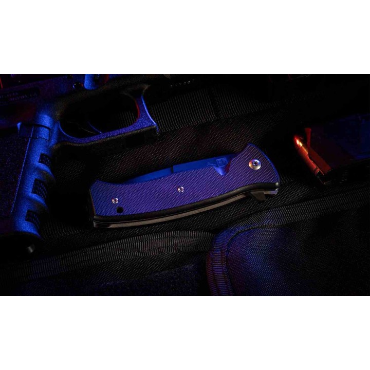 Couteau Al Mar SERE 3 Lame Talon Acier S35VN Manche G10 Noir IKBS Linerlock Clip AMK2216 - Livraison Gratuite