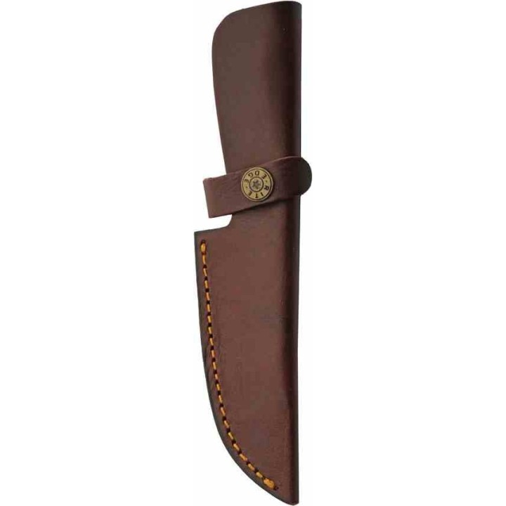 Couteau Mosaic Kickerwood Hunter Lame Acier Inox Manche Bois Etui Cuir PA203483 - Livraison Gratuite