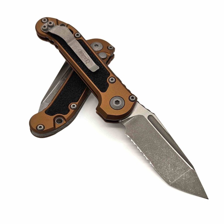 Couteau Microtech LUDT Gen III T/E Tan Lame Tanto Serr Acier M390MK Manche Alu USA MCT113611APTA - Livraison Gratuite