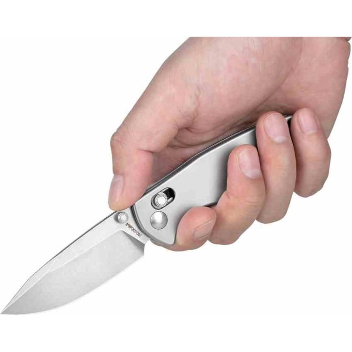 Couteau Olight Rubato 3 Rail Lock Lame Drop Point Acier 10Cr15CoMoV Manche Inox Clip OLTRUBATO3STHD - Livraison Gratuite