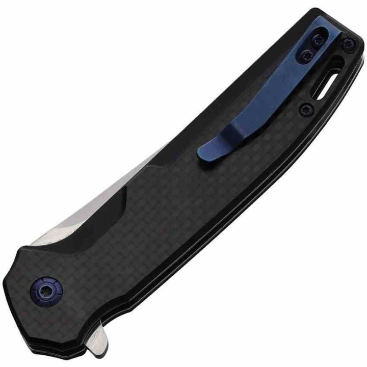 Couteau Summit Gear Lame Drop Point Acier Inox Manche G10 Liner Lock Clip SMT001BLK - Livraison Gratuite